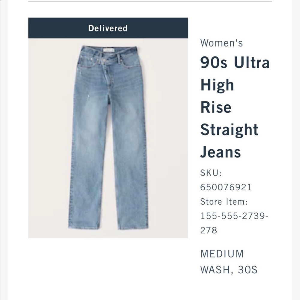 A&F Jeans size 30s
